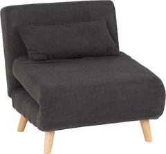 Astoria Chair Bed - GREY BOUCLE FABRIC