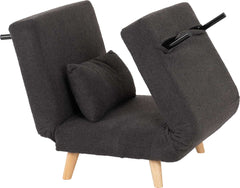 Astoria Chair Bed - GREY BOUCLE FABRIC