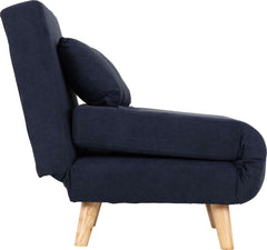 Astoria Chair Bed - NAVY BLUE FABRIC