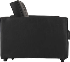 Astoria Sofa Bed - BLACK FAUX LEATHER