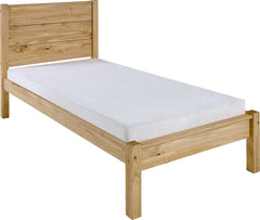 Barton 3' Single Bed - Waxed Pine Wood