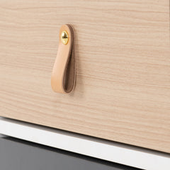 BROOKLYN 3 DRAWER BEDSIDE - OAK EFFECT/GREY