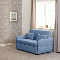 CHELSEA SOFA BED - BLUE FABRIC