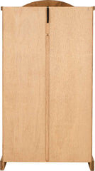 CORONA 2 DOOR WARDROBE - DISTRESSED WAXED PINE
