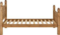 CORONA 3' BED HIGH FOOT END - DISTRESSED WAXED PINE