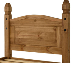 CORONA 3' BED LOW FOOT END - DISTRESSED WAXED PINE