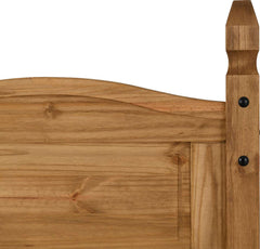 CORONA 3' BED LOW FOOT END - DISTRESSED WAXED PINE