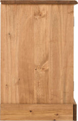 CORONA COMPUTER DESK - DISTRESSED WAXED PINE