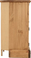 CORONA CORNER TV CABINET - DISTRESSED WAXED PINE