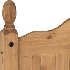 CORONA 5' BED HIGH FOOT END - DISTRESSED WAXED PINE