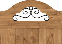 CORONA 5' BED HIGH FOOT END - DISTRESSED WAXED PINE