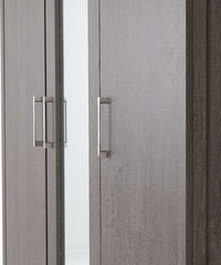 LISBON 3 DOOR WARDROBE - BLACK WOOD GRAIN