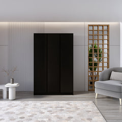 MALVERN 3 DOOR WARDROBE - BLACK