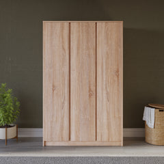 MALVERN 3 DOOR WARDROBE - SONOMA OAK EFFECT