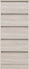 MALVERN 5 DRAWER NARROW CHEST - URBAN SNOW