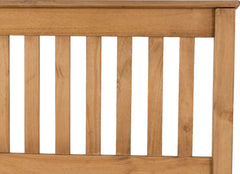 MONACO 5' BED HIGH FOOT END - DISTRESSED WAXED PINE