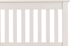 MONACO 4'6" BED HIGH FOOT END - WHITE