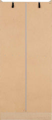 NEVADA 2 DOOR ALL HANGING WARDROBE - GREY GLOSS/LIGHT OAK EFFECT VENEER