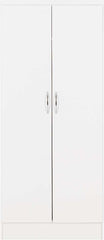 NEVADA 2 DOOR ALL HANGING WARDROBE - WHITE GLOSS