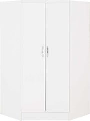 NEVADA 2 DOOR CORNER WARDROBE - WHITE GLOSS