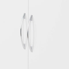 NEVADA 2 DOOR CORNER WARDROBE - WHITE GLOSS