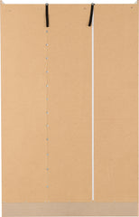 NEVADA 3 DOOR 2 DRAWER MIRRORED WARDROBE - WHITE GLOSS