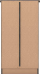 NEVADA 5 DRAWER NARROW CHEST - BLACK WOOD GRAIN