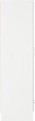NEVADA MIRRORED 2 DOOR 1 DRAWER WARDROBE - WHITE GLOSS
