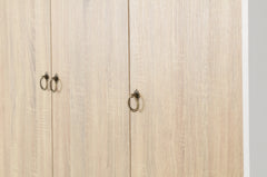 NORDIC 3 DOOR 3 DRAWER WARDROBE - WHITE/DISTRESSED EFFECT