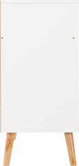 NORDIC 2 DOOR 2 DRAWER SIDEBOARD - WHITE/DISTRESSED EFFECT