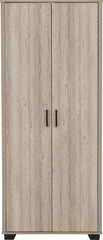 OLIVER 2 DOOR WARDROBE - LIGHT OAK EFFECT