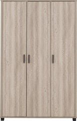 OLIVER 3 DOOR WARDROBE - LIGHT OAK EFFECT