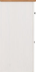 PANAMA 2 DOOR 2 DRAWER SIDEBOARD - WHITE/NATURAL WAX