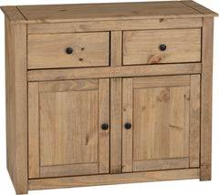 PANAMA 2 DOOR 2 DRAWER SIDEBOARD - NATURAL WAX