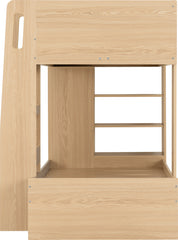 PLUTO BUNK BED - GREY/OAK EFFECT