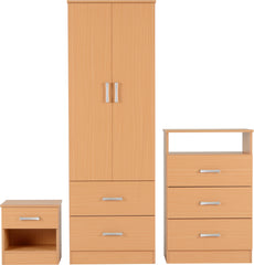 POLAR BEDROOM SET - BEECH Wood