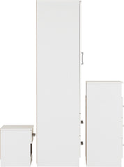 POLAR Wooden BEDROOM SET in WHITE