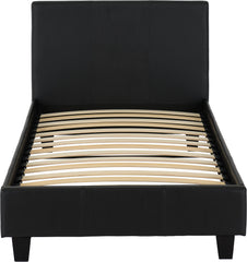 PRADO 3' BED - BLACK FAUX LEATHER