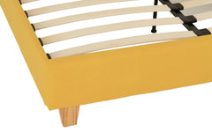 PRADO 4'6" BED - MUSTARD FABRIC