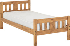 RIO 3' BED - DISTRESSED WAXED PINE
