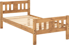 RIO 3' BED - DISTRESSED WAXED PINE