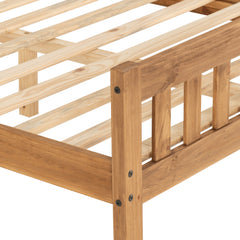 RIO 4'6" BED - DISTRESSED WAXED PINE