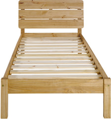 RONAN 3' BED - WAXED PINE