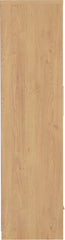 SEVILLE 2 DOOR 1 DRAWER WARDROBE - GREY HIGH GLOSS/LIGHT OAK EFFECT VENEER