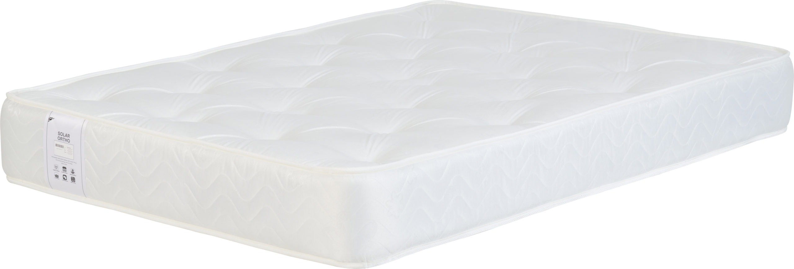 solar king sized mattress white