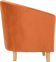 TEMPO TUB CHAIR - BURNT ORANGE VELVET