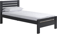 TOLEDO 3' Single Bed - Dark Grey