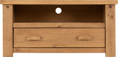 TORTILLA FLAT SCREEN TV UNIT - DISTRESSED WAXED PINE
