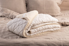 Natural Merino wool mattress protector