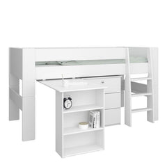 Steens for kids Mid Sleeper Bunk Bed Desk
